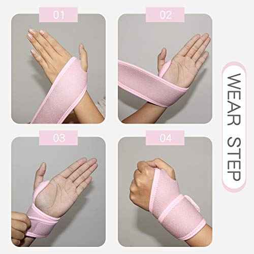 2Pack Version Profession Wrist Support, Adjustable Strap Reversible Wrist Brace for Sports Protecting/Tendonitis Pain Relief/Carpal Tunnel/Arthritis/Injury Recovery, Right&Left