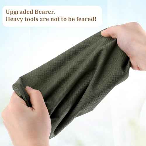 2 Pack Canvas Tool Pouch with Zipper, Tool Pouch Bag, Multi-Purpose Small Zipper Tool Pouch, Multipurpose Zipper Bags, Zipper Utility Tool Bag for Organizer Storage Various Electrician Tools