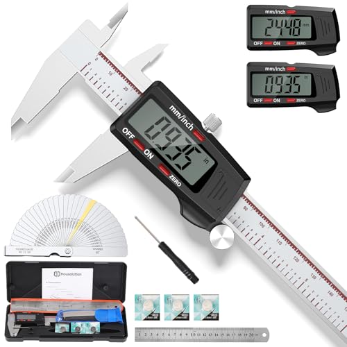 Housolution Digital Caliper 6 Inch, Inch/MM, 4 Measuring Ways,