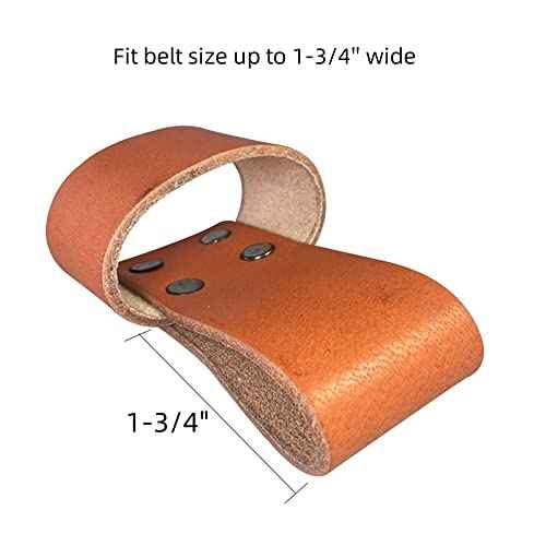 Hammer Holster, Hammer Holder for Tool Belt, Hatchet Holster with Belt Loop, Axe Hammer Loop for Belt, Multi Tool Hammer Holder, Small Hammer Hatchet Carrier Holster (Brown)