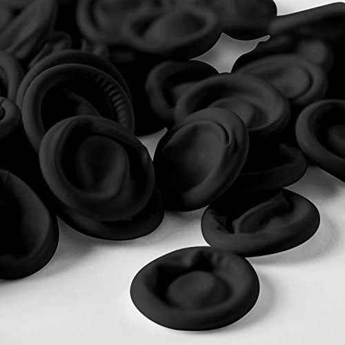 400 Pcs Latex Finger Cots Disposable Fingertips Protective Finger Cots for Electronic Repair, Handmade, Industrial Apply, Black