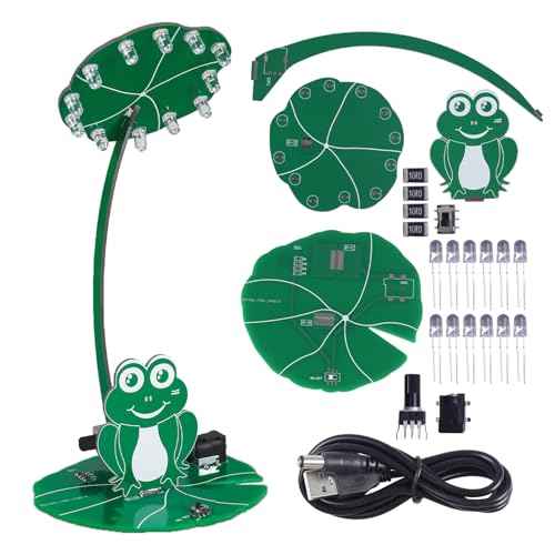 DIY Night Light Soldering Practice Kit, PEMENOL Soldering Projects with Brightness Adjustable Power Switch for Family Friends Present STEM Education Desktop Decoration