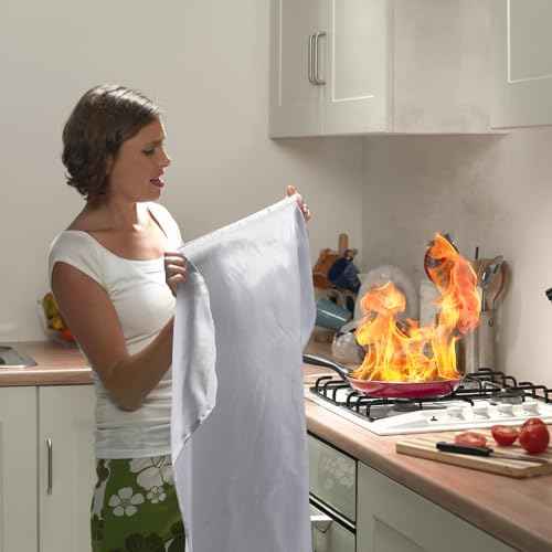 Mondoshop Emergency Fire Blankets for Home Kitchen Emergency Fire Blankets for Camping, Picnic, Fireplace, School, Grill, Car, Office, Warehouse
