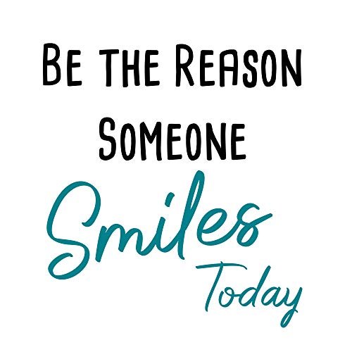 Be The Reason Someone Smiles Today-Inspirational Quotes Wall Decals-Vinyl Stickers for Bedroom Living Room School Office Home Decor