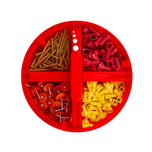 Bucket Boss Super Stacker Small Parts Organizer 15054, Red - Pack of 1