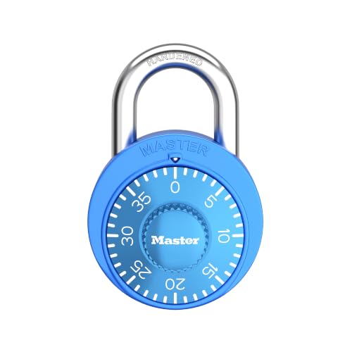 Master Lock Blue Combination Padlock 1528BLUEC Keyless Locker Security