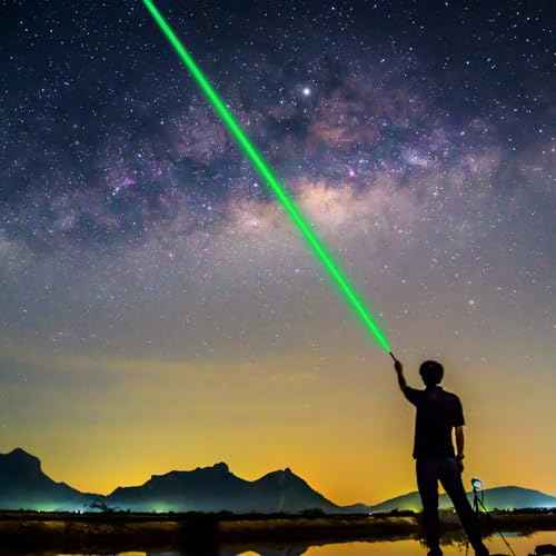 [Professional] Rechargeable Green Laser Pointer High Power Green Beam Laser Light Long Distance Range For TV/LED/LCD Screens Tactical Flashlights Presentation Office/Outdoors/Astronomic [004](1)