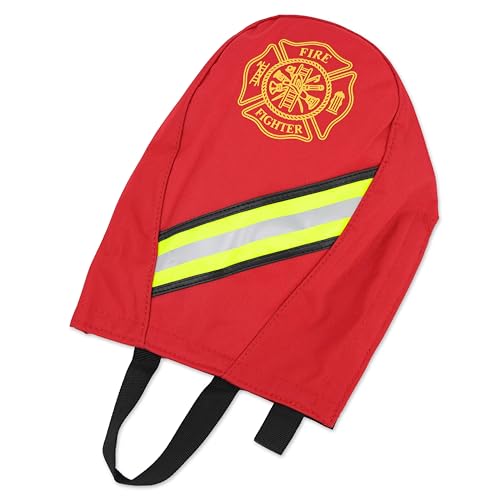 Lightning X Fireman's Fleece Lined SCBA Air Pak Respirator Firefighter Mask Face Piece Bag for First Responder - Red