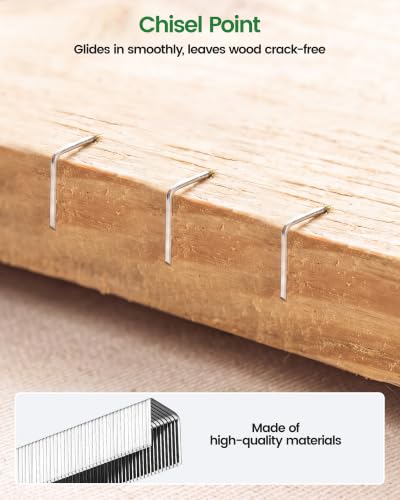 Meite 22 Gauge 3/8-Inch Crown Wide Upholstery Staples 10,020 Pack, Galvanized