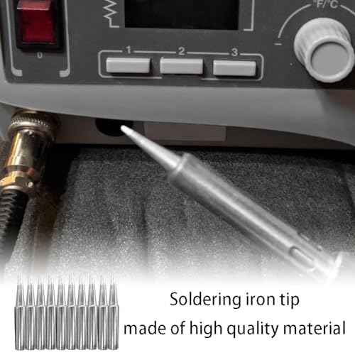 10 PCS 900M-T-2.4D Soldering Iron Tips Replacement Solder Tips Kit Compatible with Hakko, Radio Shack, Atten, Quick, Aoyue, Yihua, Vastar Soldering Station, Welding Equipment & Accessories