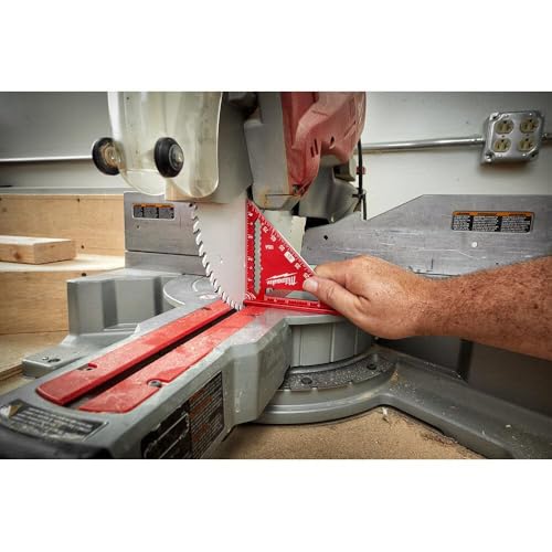 Milwaukee 4-1/2 in Trim Square with Dual 1/4" & 3/8" Heels, Locking Precision