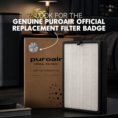 PuroAir Genuine 400 Replacement Filter 2 Pack | True HEPA with CarbonTech