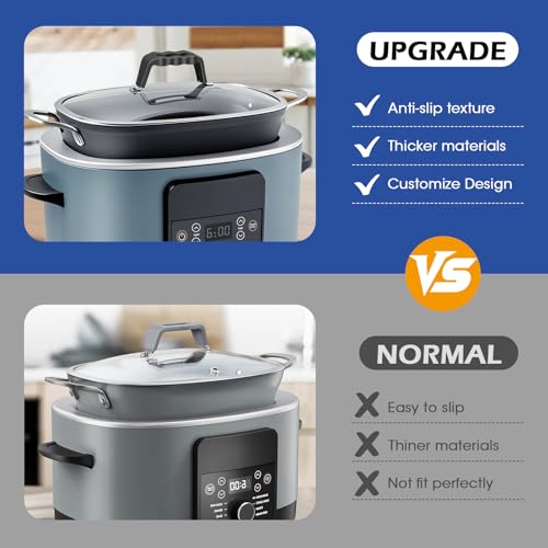 Silicone Lid Handle Cover for Ninja Foodi + Possible Cookers 6.5/8.5 Qt – Heat-Resistant Sleeve
