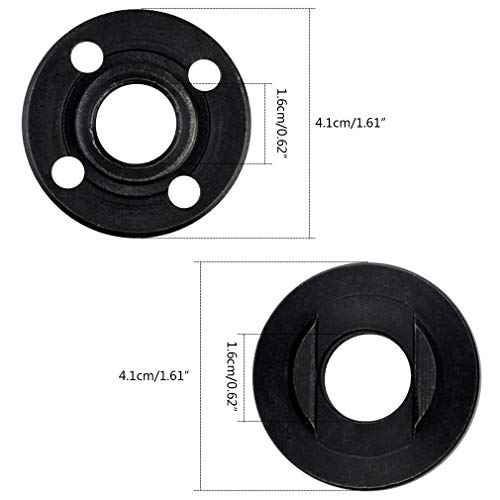 5pcs Grinder Flange Angle Wrench Spanner Metal Lock Nut for Compatible with Dewalt Milwaukee 193465-4 Bosch Black Decker Ryobi Makita 5" 5/8-11 Parts