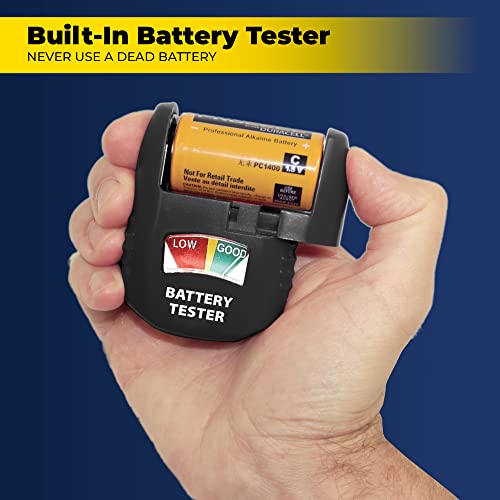 Ontel Battery Daddy Smart Battery Organizer & Tester - Holds 150 Batteries, Model BADAS-MC4