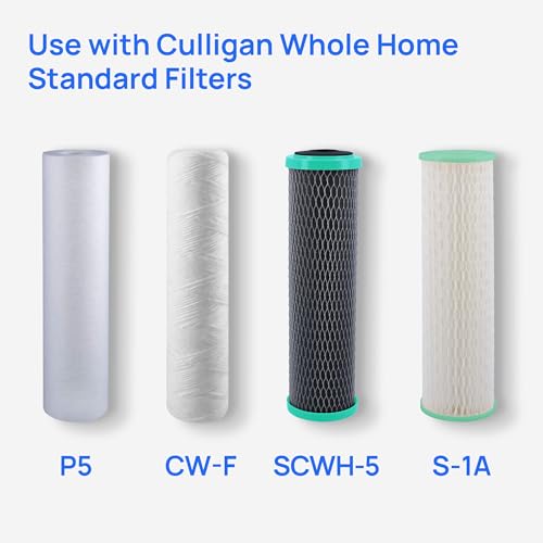 Culligan 3/4 Inch Clear Whole House Sediment Water Filter System with P5 Cartridge
