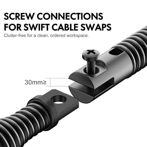 POPULO 8-Piece Drain Snake Drill Attachment Kit for Clog Removal - Fits 5/16-3/4 Inch Cables