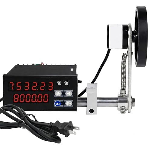 Digital Length Counter Wheel 0-999999 ft/in/m/yard with Dual Relay Outputs