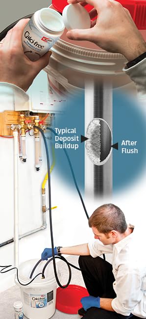 Rectorseal Calci-Free Tankless Water Heater Cleaner 1.2 lb | Easy Application