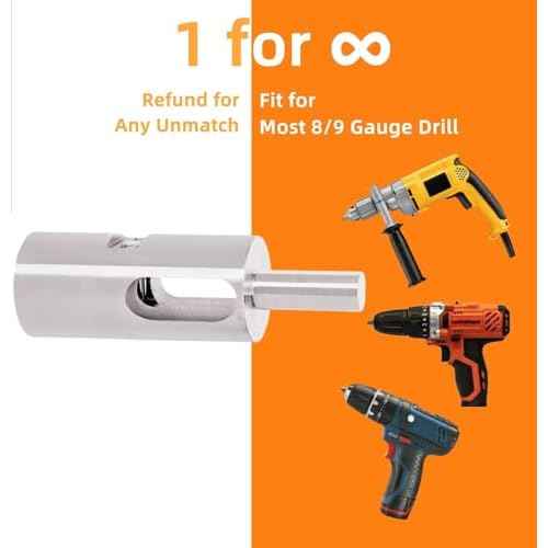 11 Gauge Twist Ties EZ Drill Chuck Tool, Stainless Steel Drill Truck Twist Ties Tool for Easy Fence Wire Making