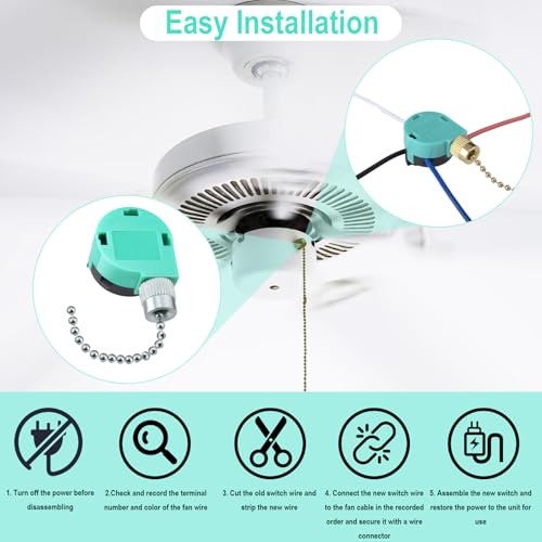 Bronze ZE-268S6 3-Speed Ceiling Fan Switch, 4-Wire