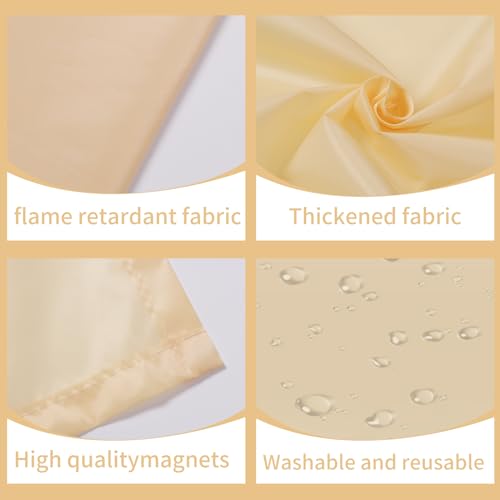 Torixqi 2-Pack Fluorescent Light Covers for Ceiling Lights - Warm Yellow