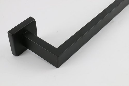 TocTen Bath Towel Rack - Square Base Thicken SUS304 Stainless Steel Towel Bar for Bathroom, Bathroom Accessories Towel Rod Heavy Duty Wall Mounted Towel Holder. (Black, 16)
