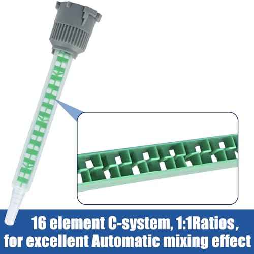 20 PCS Epoxy Mixing Nozzle Adhesive Mixing Nozzle Tip for Resin Adhesive Cartridges 50ml (1:1 & 2:1 Ratio)