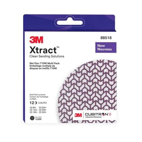 3M Cubitron II Xtract Net Disc 5in Assorted Grits Multi-Grade Dust-Free Sanding