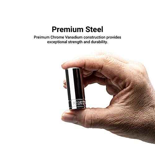 Capri Tools 14 mm Shallow Socket, 1/4-Inch Drive, 6-Point, Metric