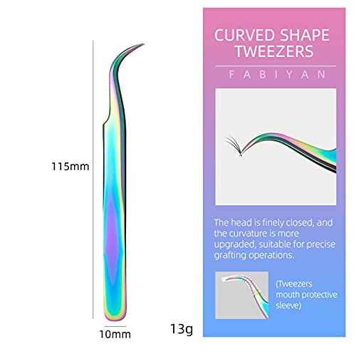 Tweezers Set, Diamond painting tools,Eyelash Extension Tweezer,Anti-Static Stainless Steel Curved of Tweezers for Diamond painting, Electronics, Laboratory Work, Jewelry-Making, Craft, Soldering