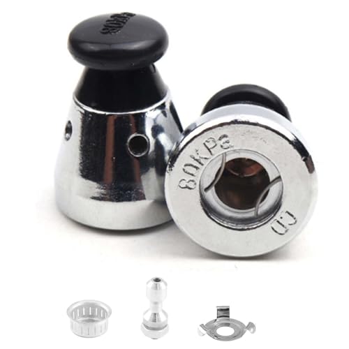 Universal 80kPa Pressure Cooker Jigger Valve Replacement with Exhaust Rod, Anti-Block