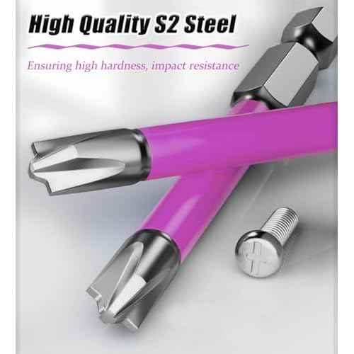 10pcs Magnetic PH2 Special Slotted Phillips Screwdriver Bit Set for Electricians, Long #2 Phillips Cross Slot Flat Screw Head Driver Drill Bits with 1/4 Inch Hex Shank Used on Air Switch