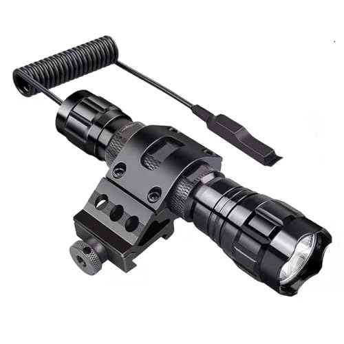 Tactical 1" Offset Picatinny Rail Mount for Flashlights for Outdoors