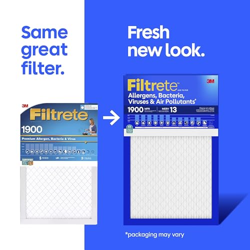 Filtrete 18x20x1 MERV 13 Air Filter - 2 Pack, HVAC Furnace & AC Filter