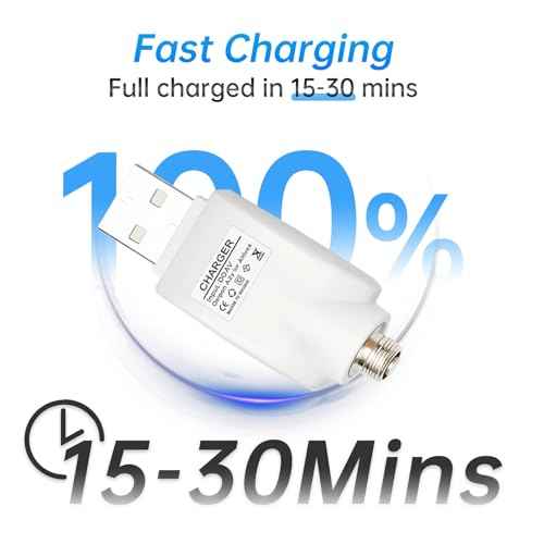 2 Pcs Replacement Tip Chargers for Wireless Soldering Iron - Charger with LED Indicator - Usable for ELMCONFIG, for JYJZPB, for Aigogo & More Soldering Iron Devices with Thread Tips