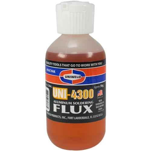 Uniweld P4KD9S Aluminum Soft Solder Kit with Metal Tip Flux Applicator 2 x 3.25 x 1 inches