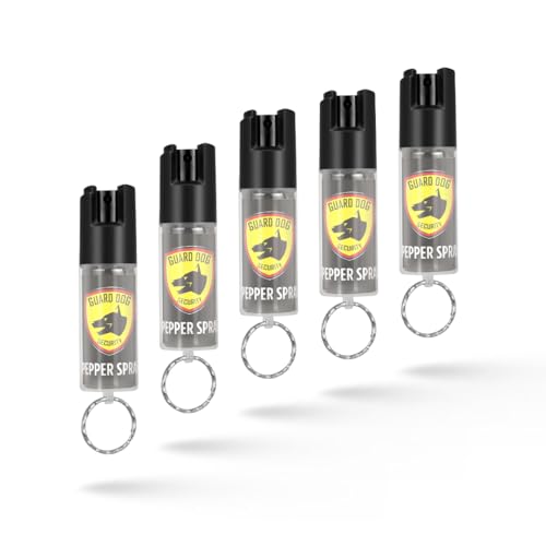 Guard Dog Security Pepper Spray Keychain Self Defense for Women and Men, Safety Twist Top to Prevent Accident,16 feet Range, Small, Mini Pepper Spray, Made in USA