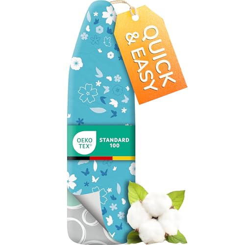 Smart&Gentle 15x54 in Ironing Board Cover with Heat-Reflection Aluminum Layer