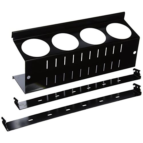 Wall Control Pegboard Spray Can Holder Bracket and Aerosol Can Organizer Pegboard and Slotted Tool Board - Black