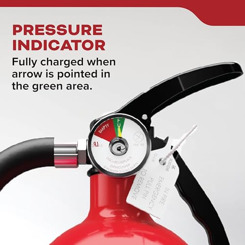 Kidde 5.5 lb Full Home Fire Extinguisher 3-A:40-B:C, Medium/Large