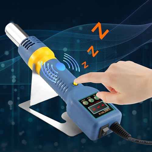 Hot Air Rework Station, 8018 Portable SMD Solder Station Heat Gun Digital Temperature Display with Nozzles Tweezers, ¡ÆC/¡ÆF Conversion