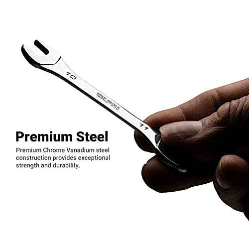 Capri Tools 4 mm x 5 mm Slim Mini Open End Wrench, Metric