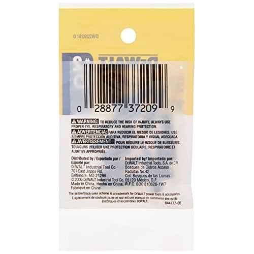 DEWALT DW2202B10 #2 Square Recess 1-Inch Bit Tip (10-Pack), Silver