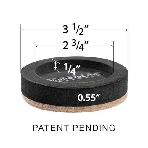 Felt Furniture Sliders for Hardwood Floors X-PROTECTOR 16 PCS 3 ¨ö¡± - Furniture Slider with Unique Design - Heavy-Duty Furniture Movers for Hard Surfaces - Felt Sliders - Move Your Furniture Easily!