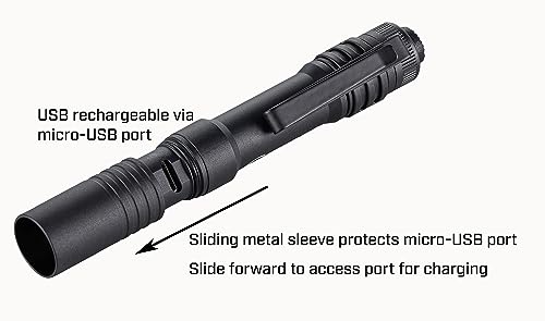 Streamlight MicroStream USB Flashlight Coyote, Clear Retail Packaging, 3.87"