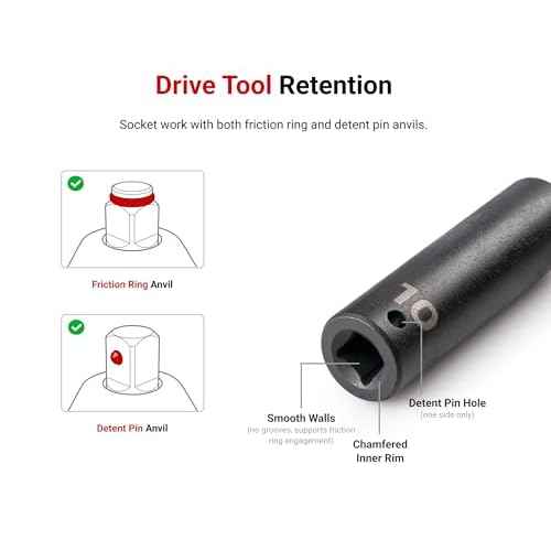 TEKTON 1/2 Inch Drive x 21 mm Deep 6-Point Impact Socket | SID23121