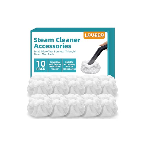 LOVECO Microfiber Bonnet 10 Pack + 1 Pack for Dupray McCulloch Awasky Steam Cleaners