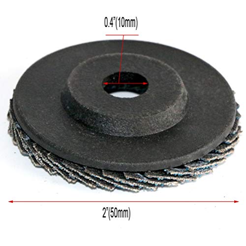 FPPO 2-Inch Grinding Flap Discs 10PCS for Metal Wood Plastic Polishing