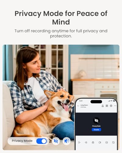 REOLINK 4MP 2K Indoor WiFi Security Camera E1 White-1Pack